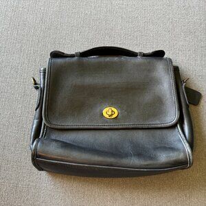 authentic vintage coach court leather bag #9870